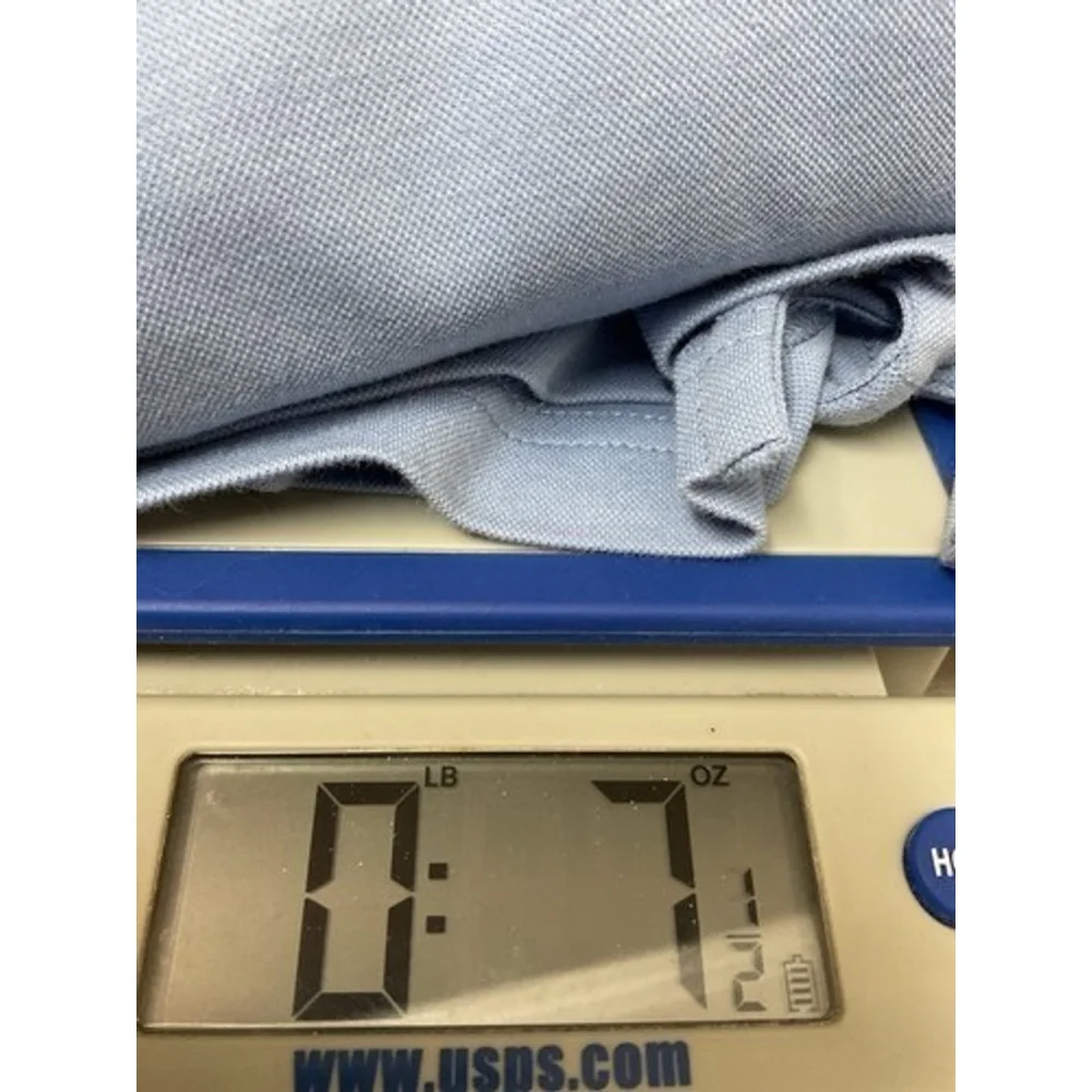 Travis Mathew Blue Stripe Custom Logo Short Sleeve Golf Polo Shirt Men XL‎